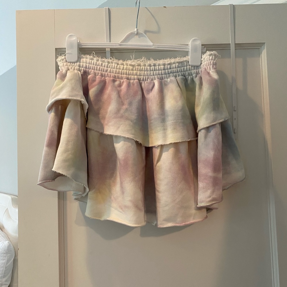 Loveshackfancy tie dye flowy skirt